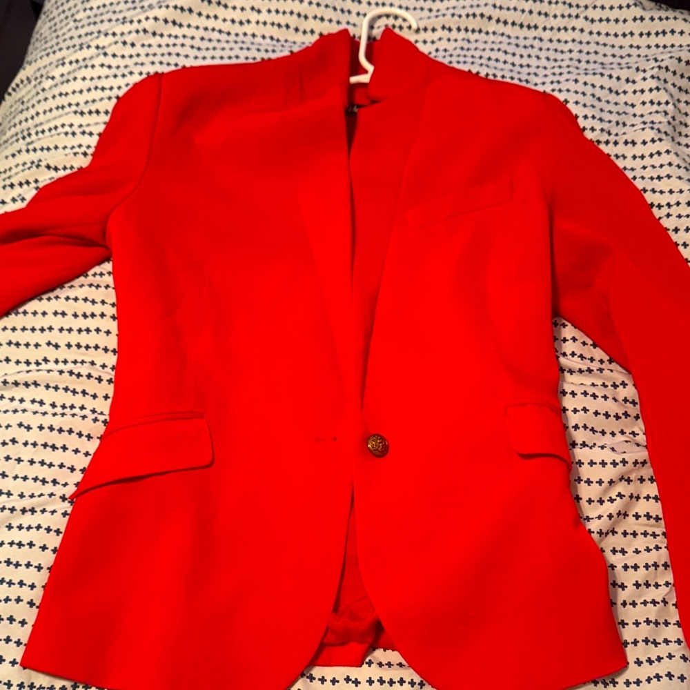 Elegant Red Women's Blazer